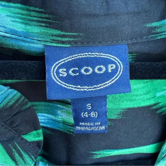 Scoop Black And Green Dress - Picture 11 of 16